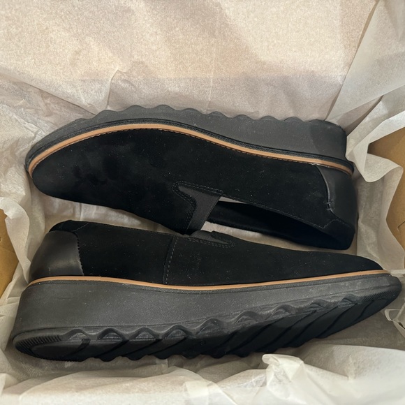 New Clark’s Sharon Dolly Black Noir shoes Size 8.5 - Picture 4 of 13